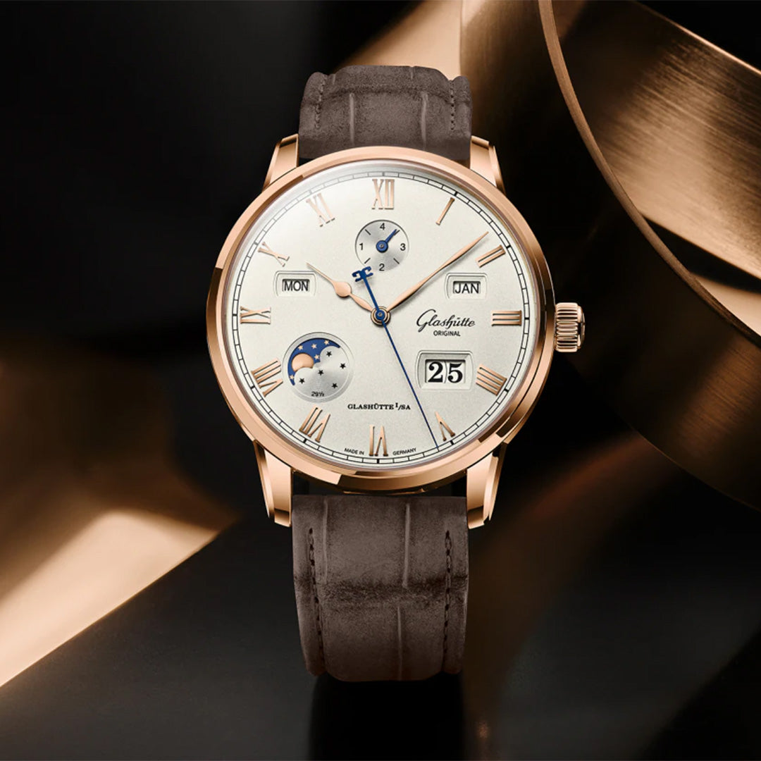 Watch in rose gold Senator Excellence Perpetual Calendar Glashutte original