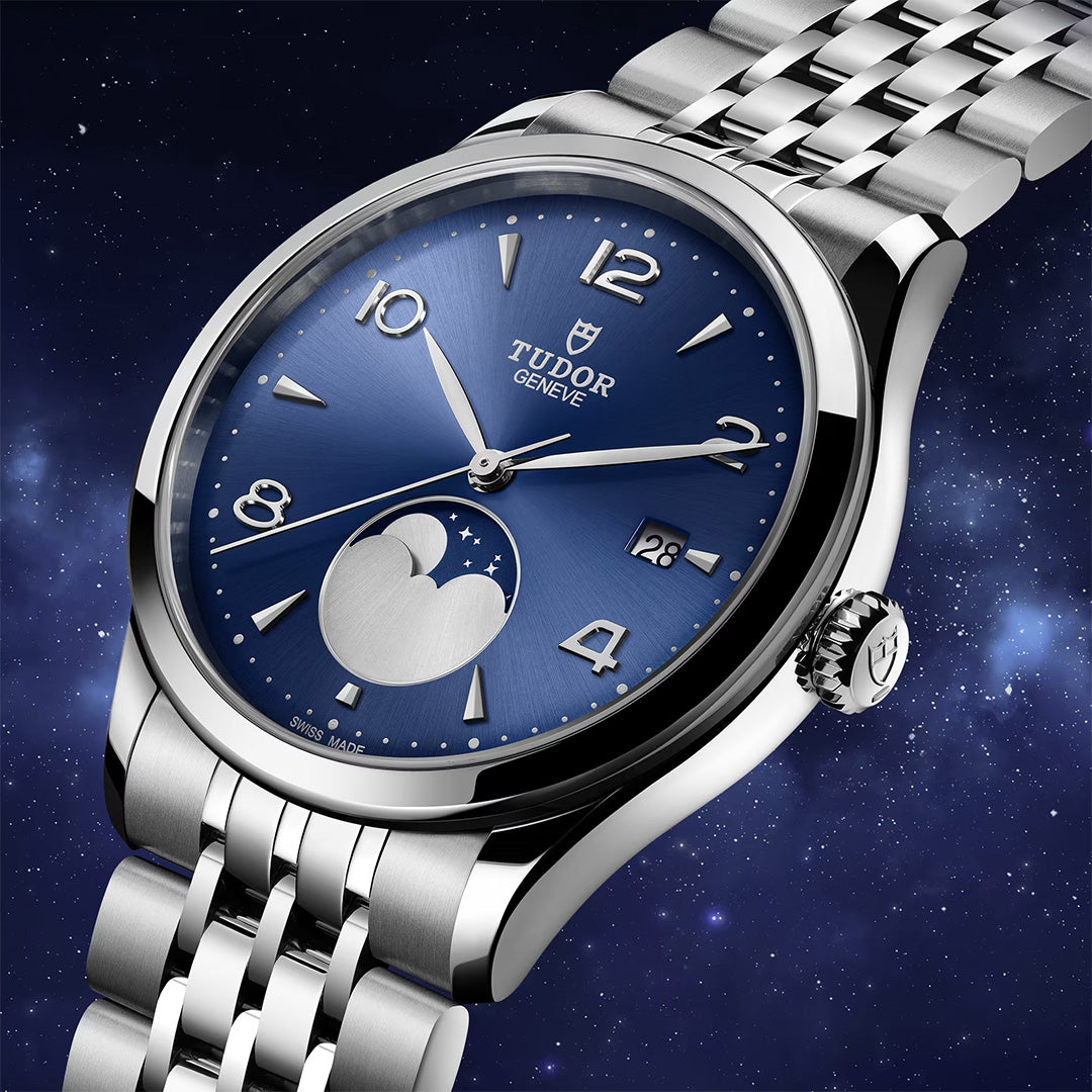 Watch in steel 1926 Luna, 39 mm Tudor