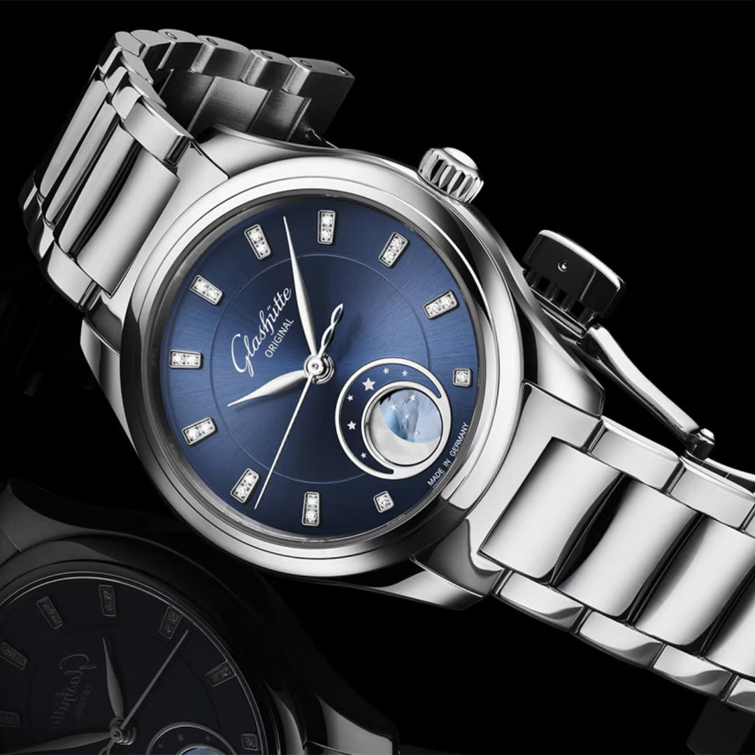 Watch in steel Serenade Luna Glashutte original