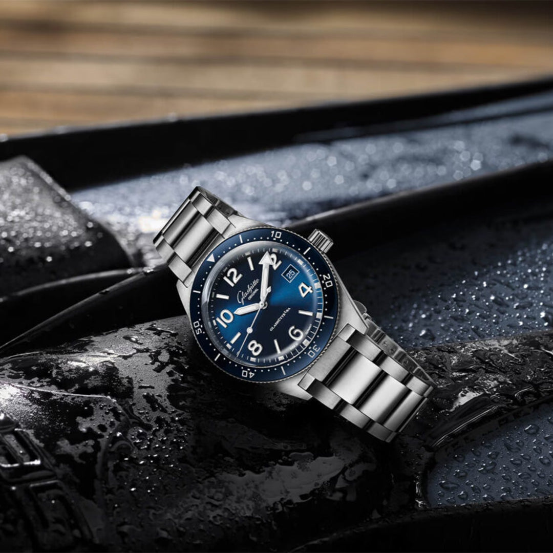 Watch in steel SeaQ Glashutte original