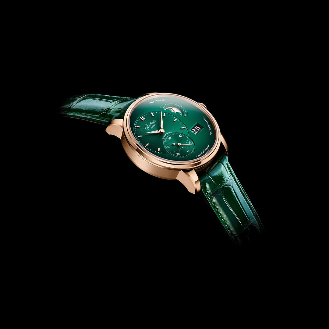 Watch in rose gold PanoMaticLunar Glashutte original