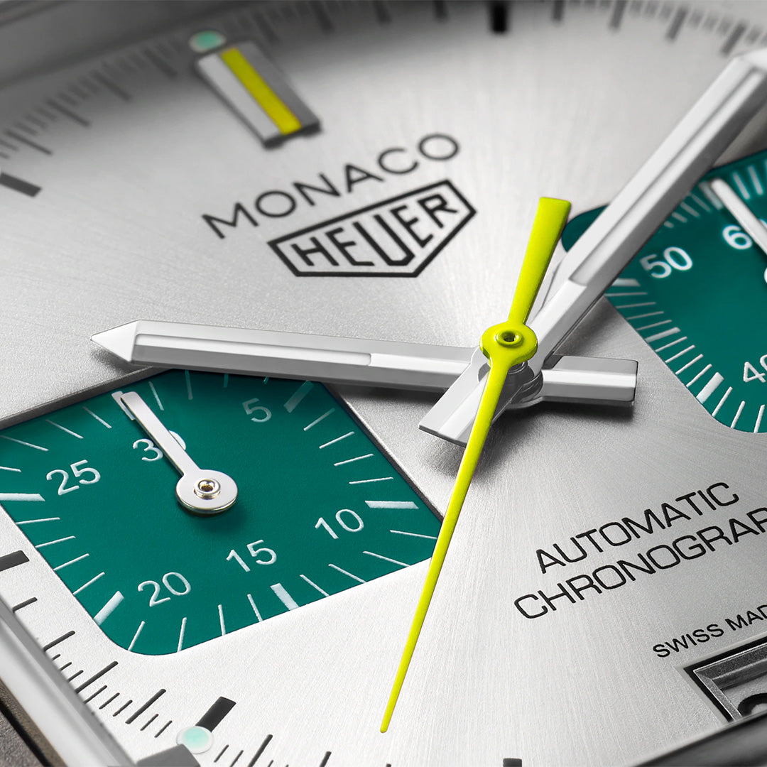 Watch in titanium Monaco Chronograph Racing Green Tag heuer