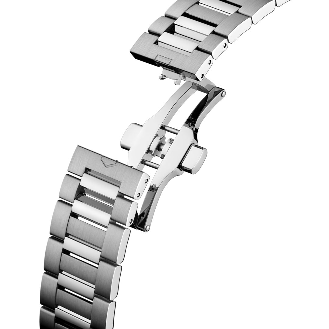 Orologio in acciaio Carrera Date Twin-Time Tag heuer