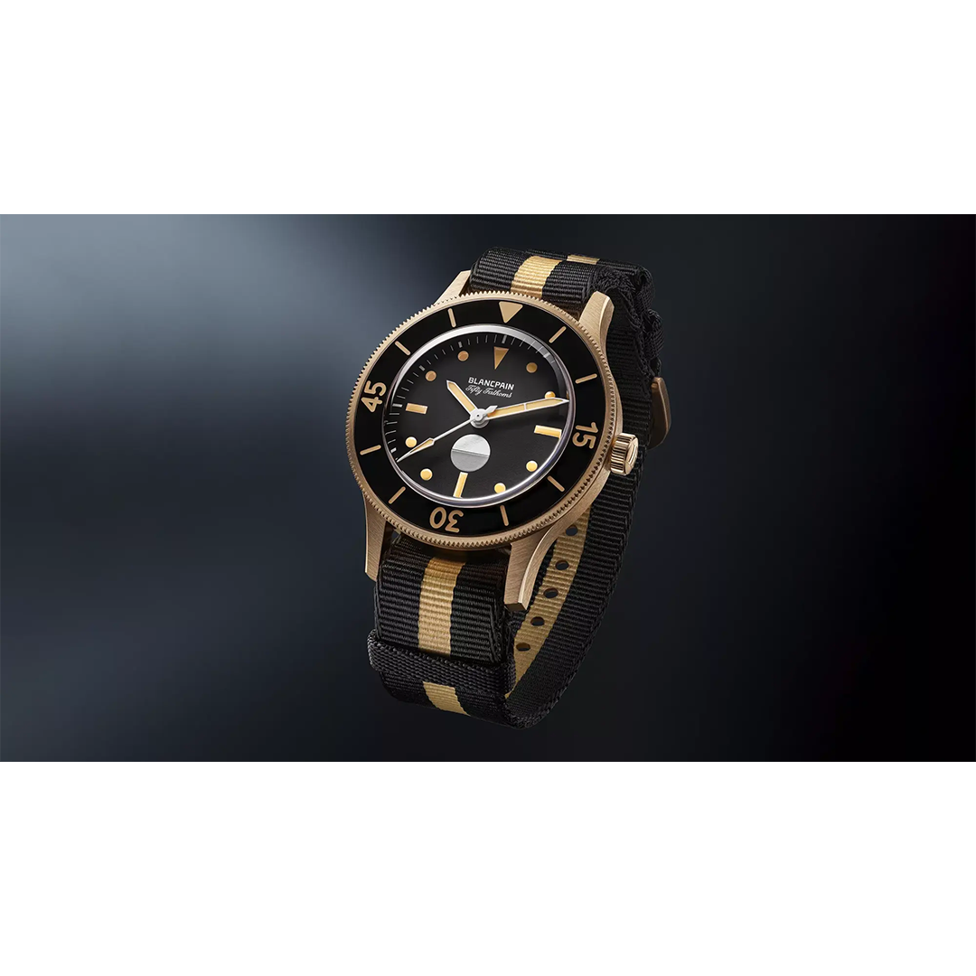 Watch in rose gold Fifty Fathoms 70th Anniversary Act 3 Blancpain