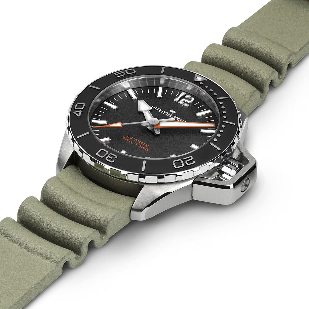 Orologio in acciaio Khaki Navy Frogman Auto Hamilton