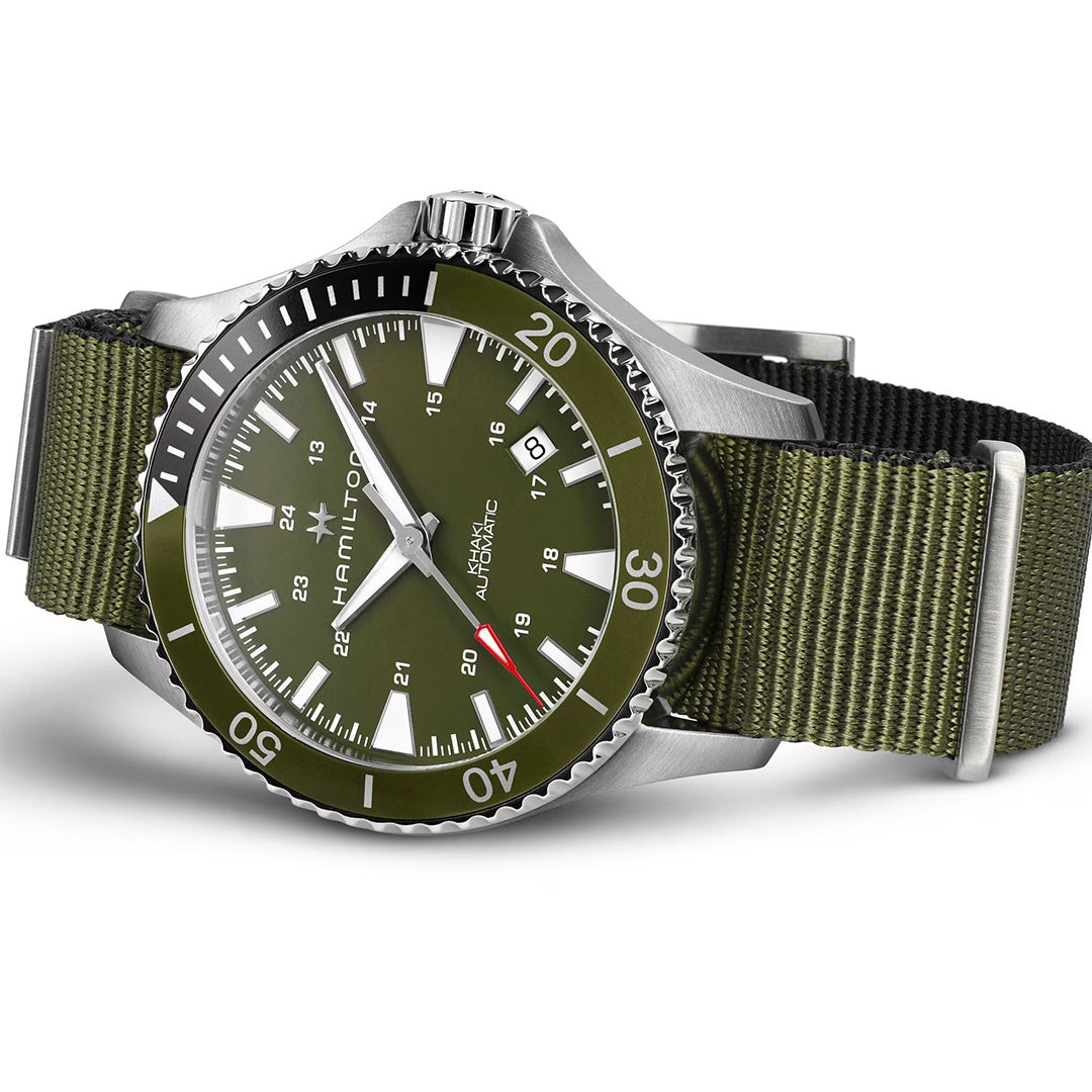 Orologio in acciaio Khaki Navy Scuba Auto Hamilton