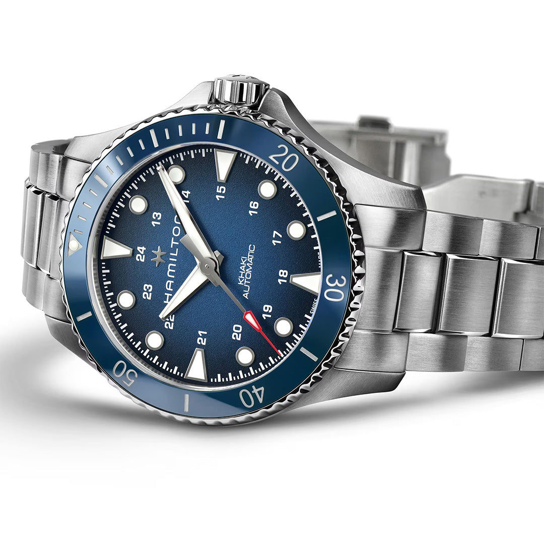 Orologio in acciaio Khaki Navy Scuba Auto Hamilton