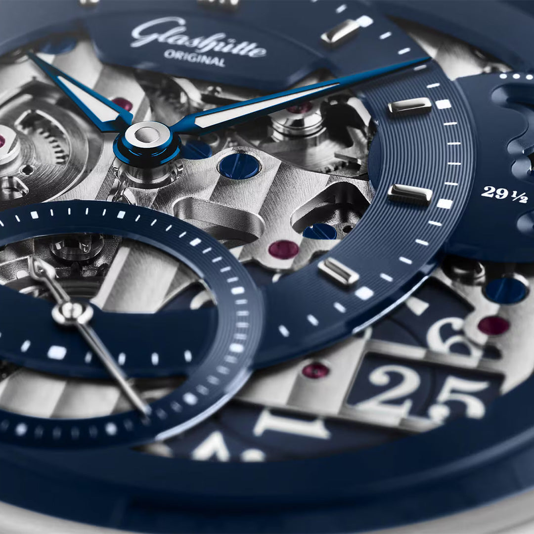 Watch in platinum PanoMaticCalendar Glashutte original