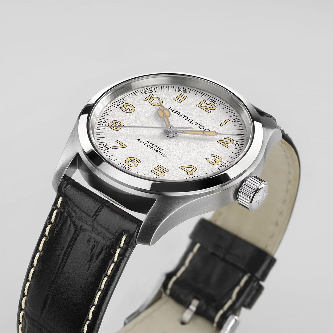 Orologio in acciaio Khaki Field Murph Hamilton