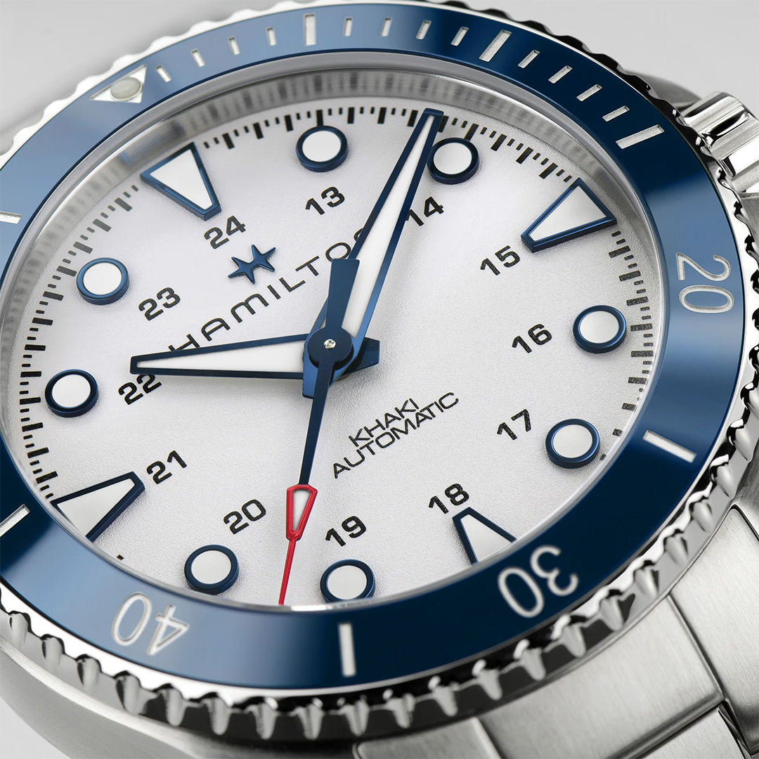 Orologio in acciaio Khaki Navy Scuba Auto Hamilton