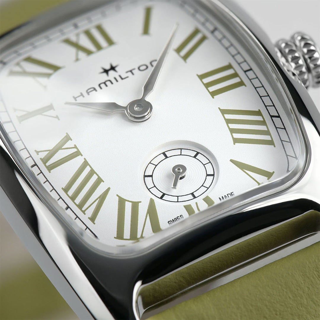 Watch in steel American Classic Hamilton