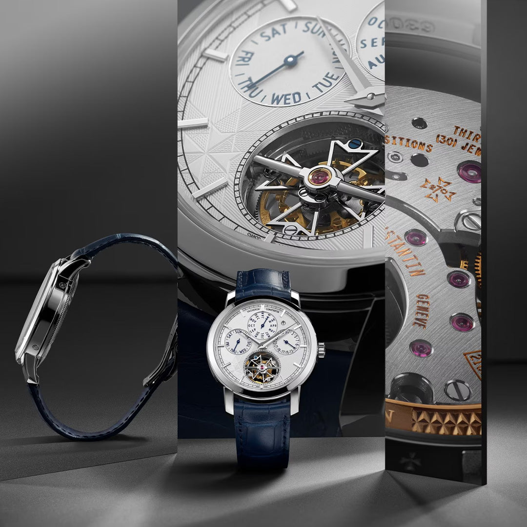Orologio in platino Traditionnelle Tourbillon Calendario Perpetuo Vacheron constantin