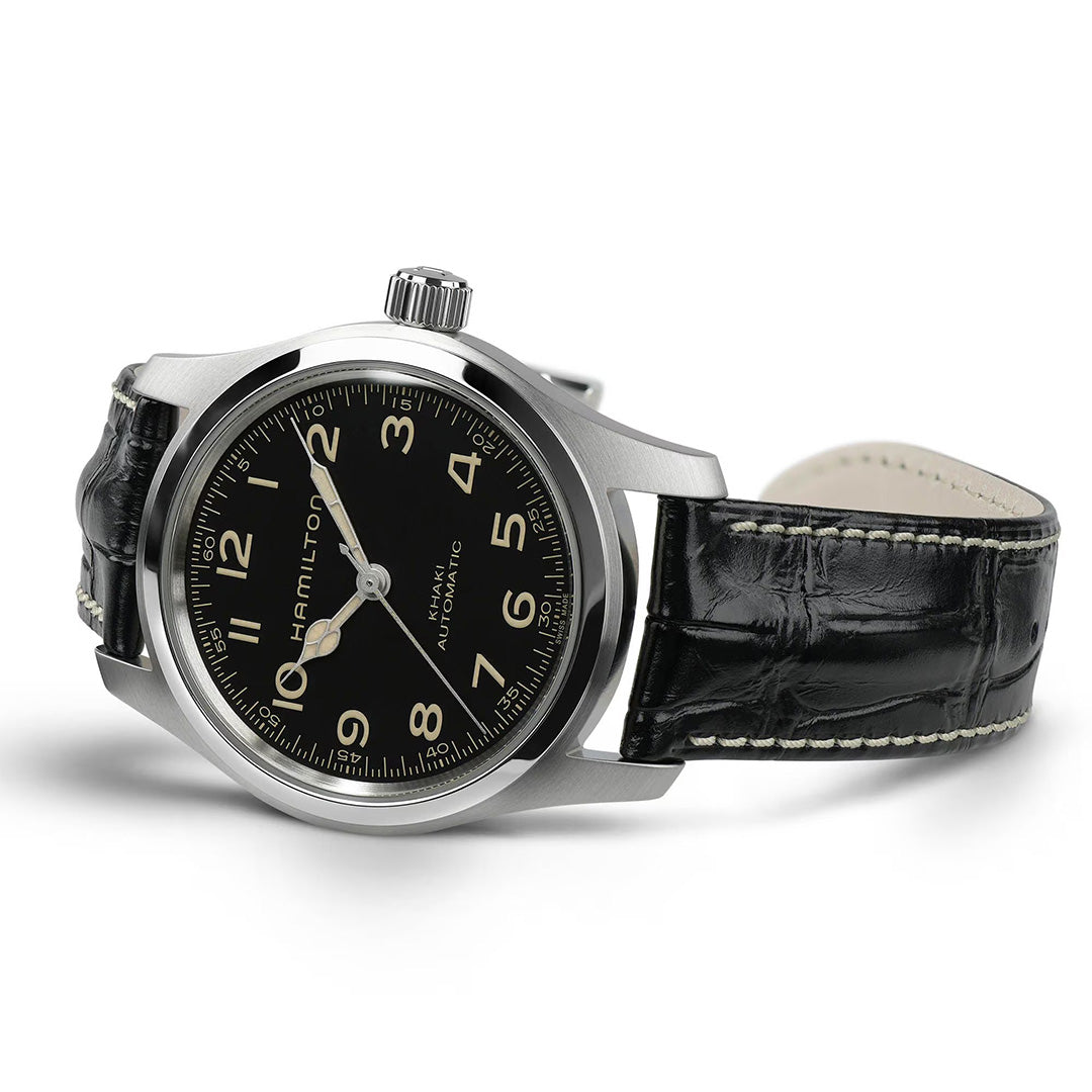 Orologio in acciaio Khaki Field - Murph Auto Hamilton