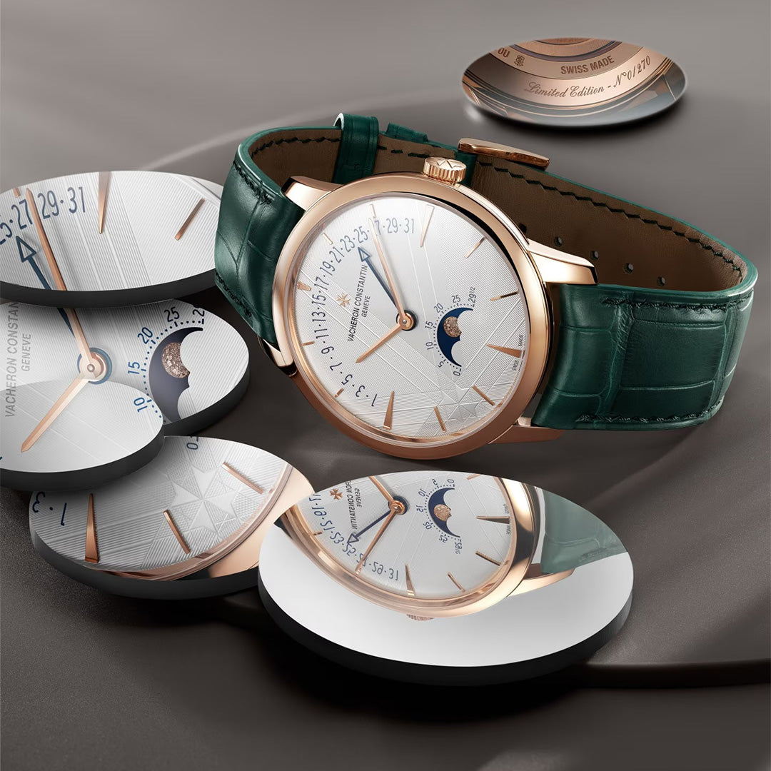 Watch in rose gold Patrimony Moon Phase Retrograde Date Vacheron constantin