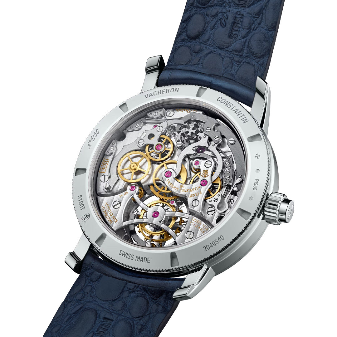 Watch in platinum Traditionnelle Tourbillon Chronograph Collection Excellence Platine Vacheron constantin
