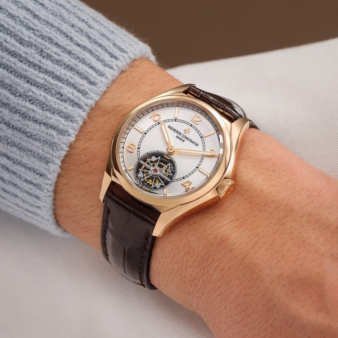 Orologio in oro rosa Fiftysix Tourbillon Vacheron constantin