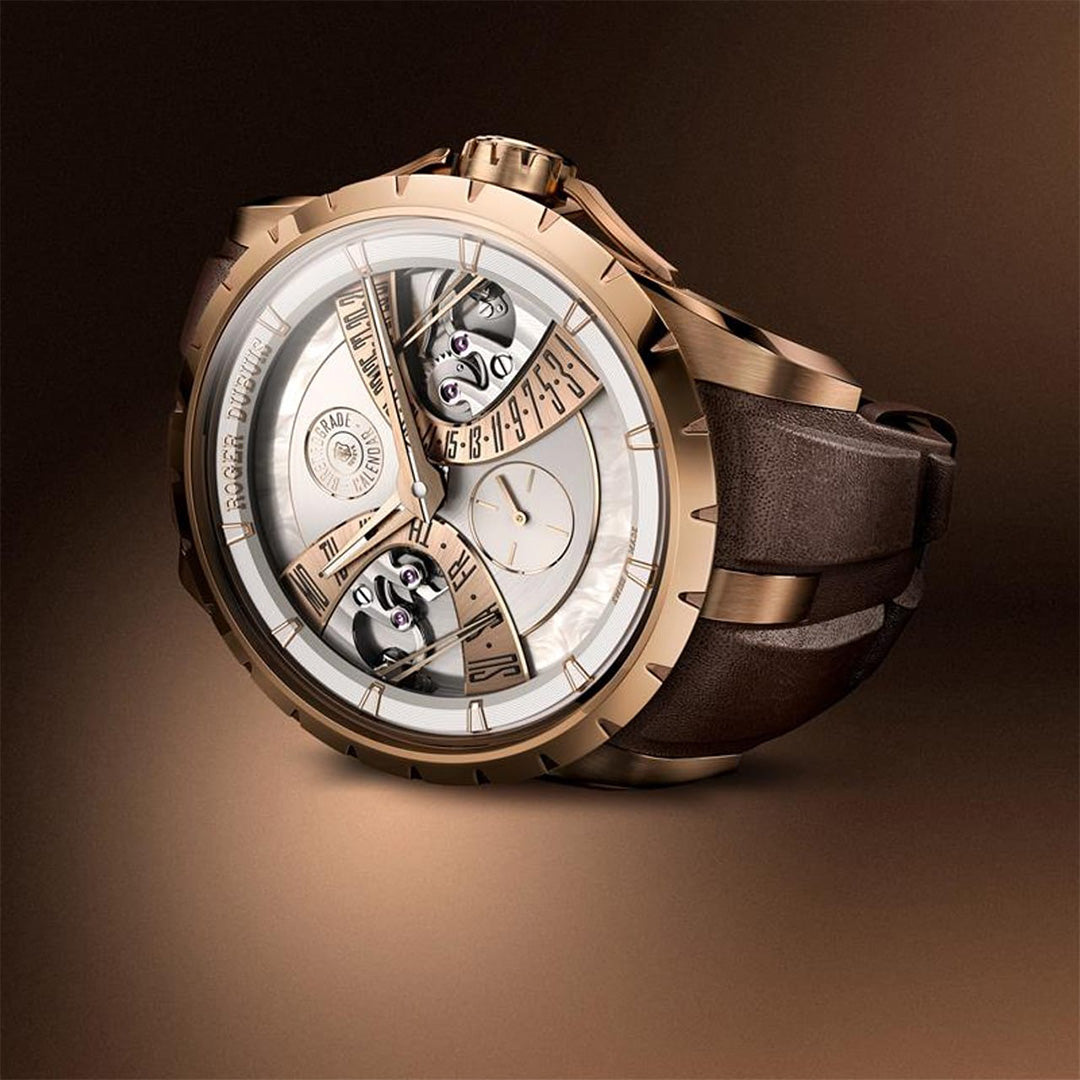 Orologio in oro rosa Excalibur Biretrograde Calendar Roger dubuis