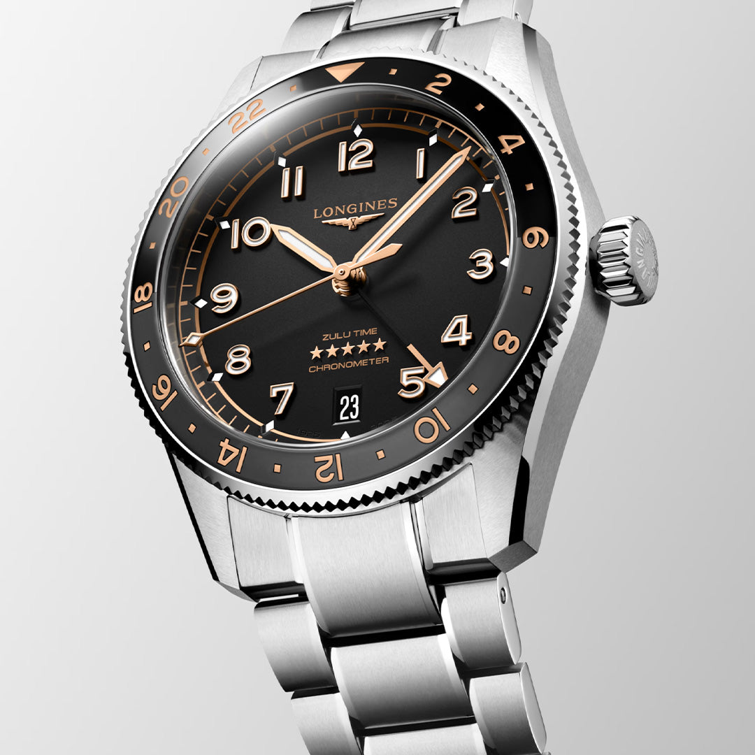 Watch in steel Spirit Zulu Time Longines