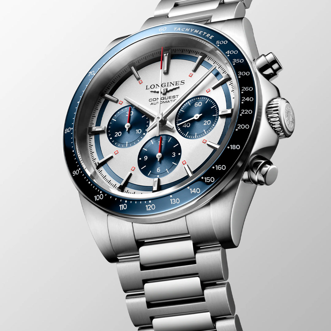 Orologio in acciaio Conquest Chronograph Longines