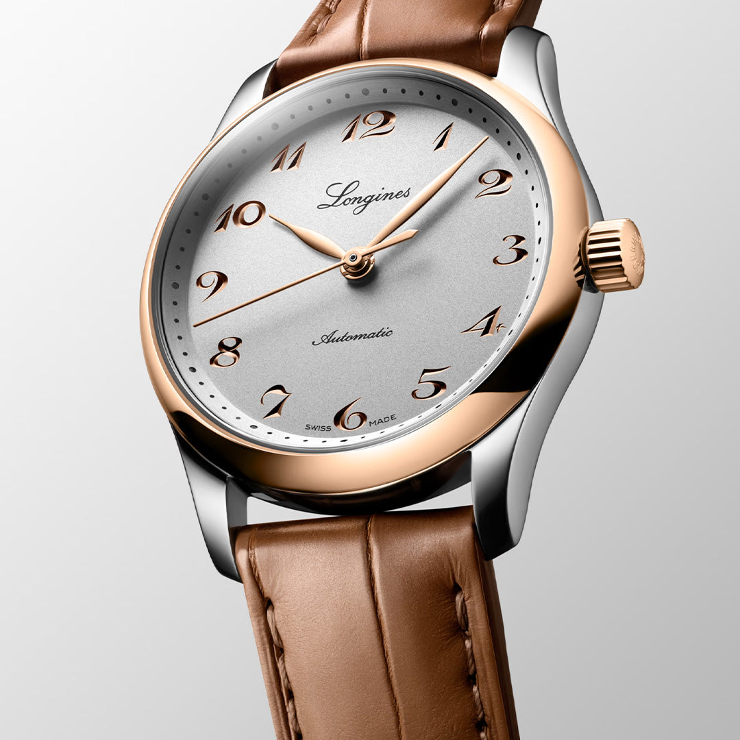 Orologio in acciaio e oro rosa Master Collection Longines