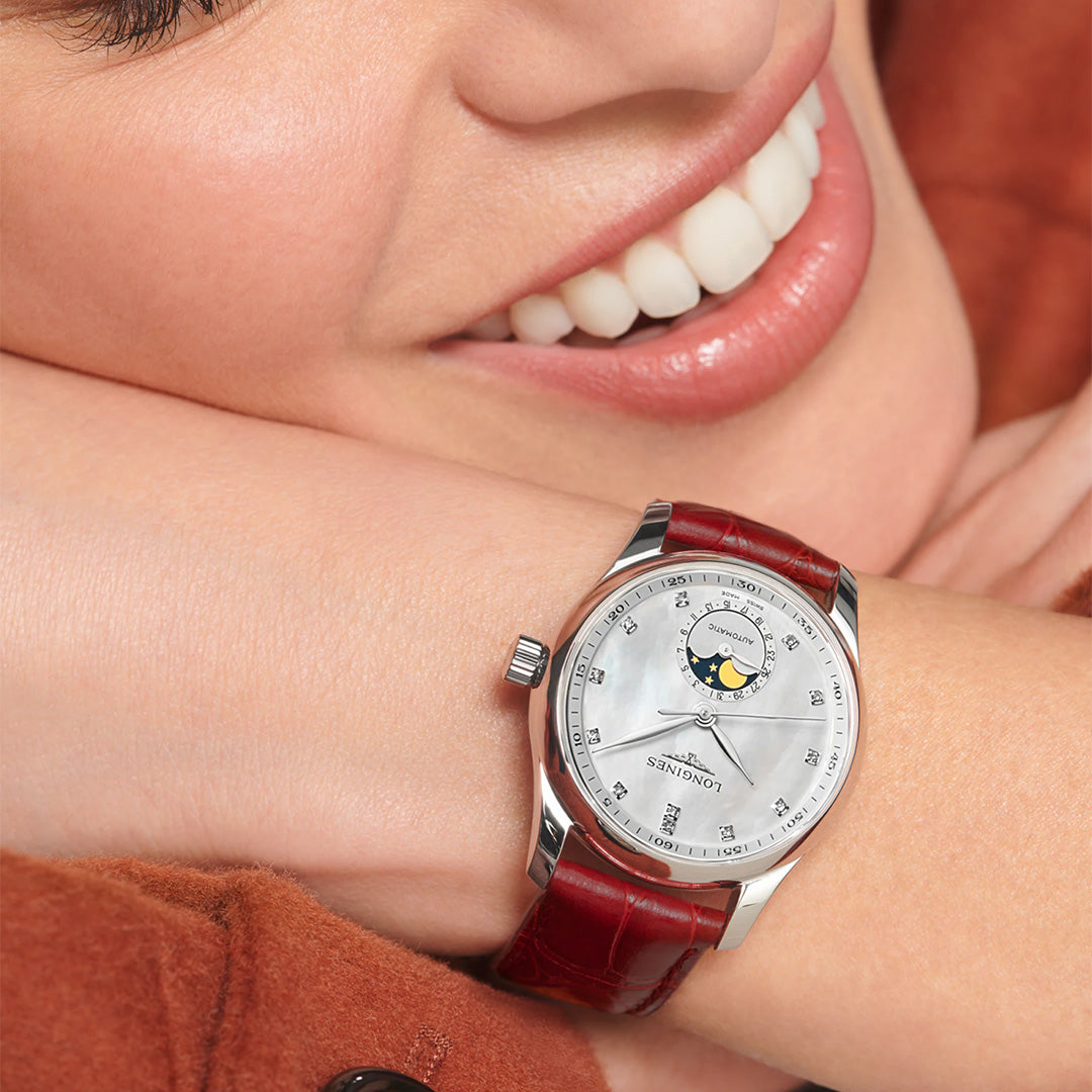 Orologio in acciaio Master Collection Moonphase Longines