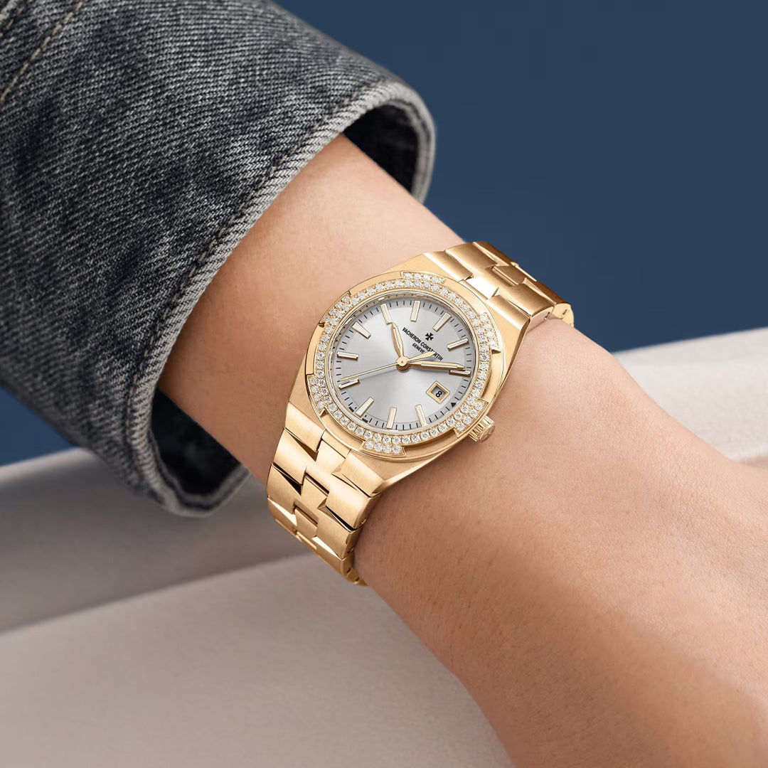 Orologio in oro rosa Overseas Quarzo Vacheron constantin