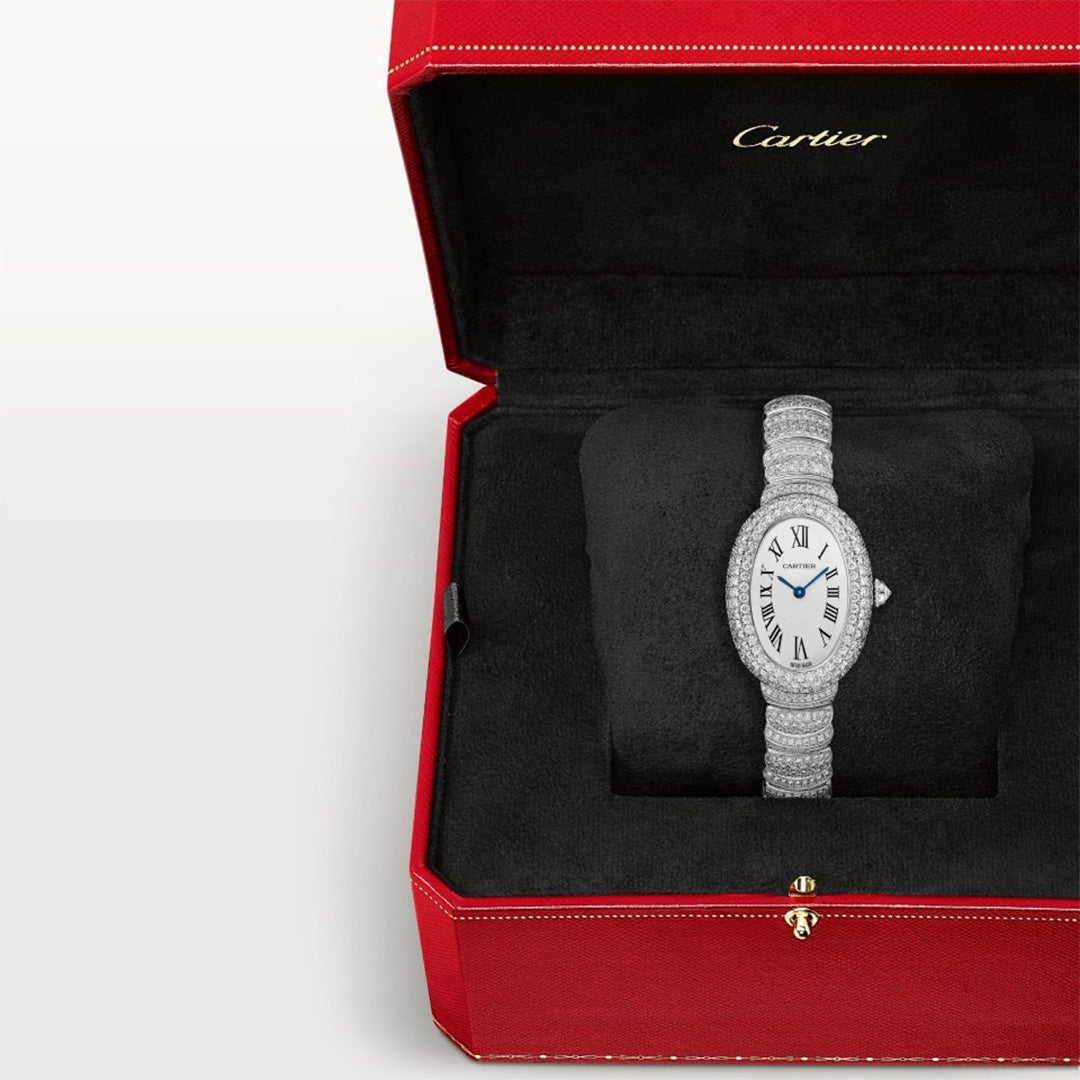 Orologio in oro bianco Baignoire de Cartier Cartier