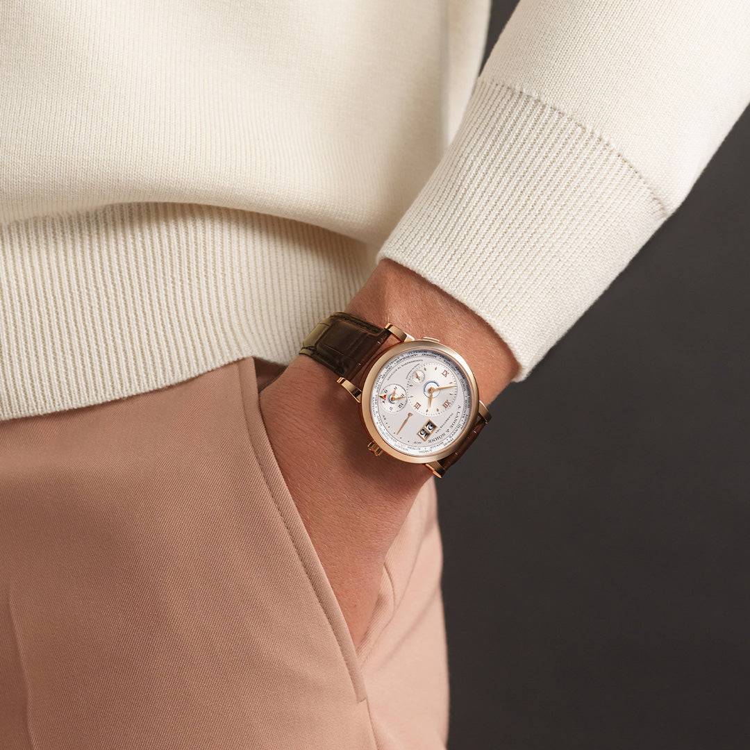 Watch in rose gold Lange 1 Time Zone A lange soehne