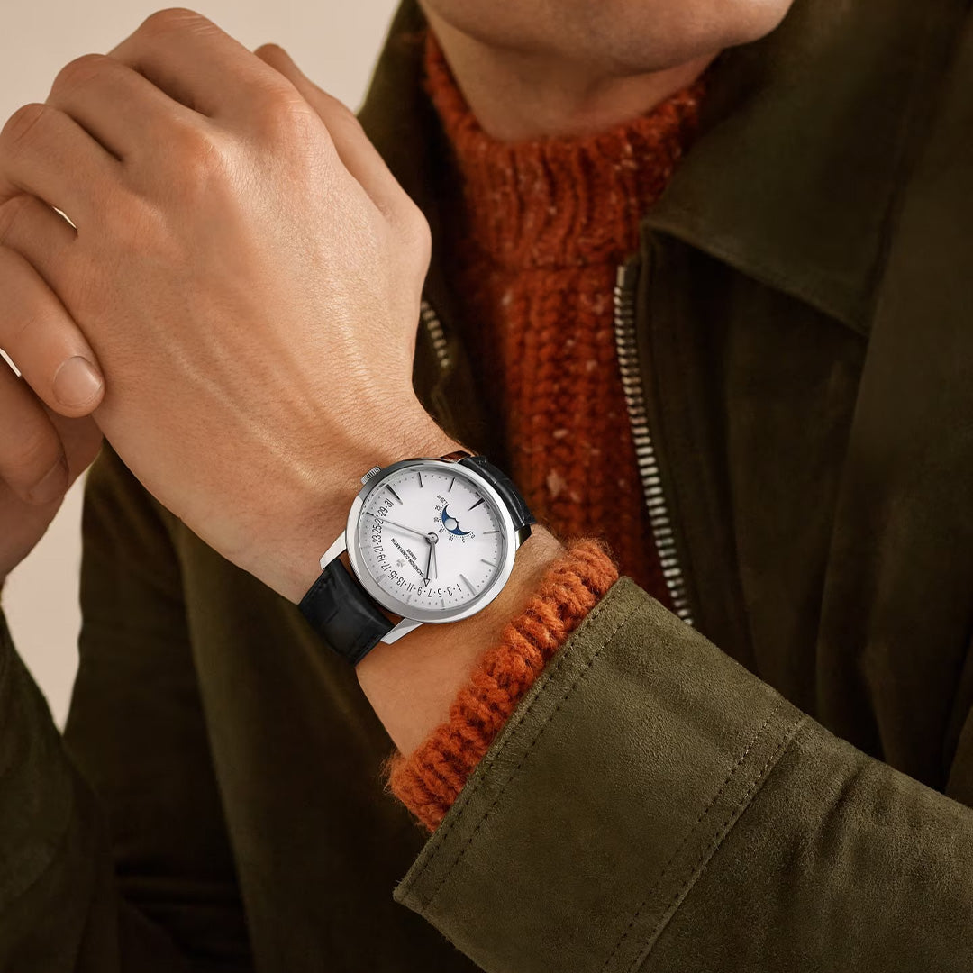 Watch in white gold Patrimony Moon Phase Retrograde Date Vacheron constantin