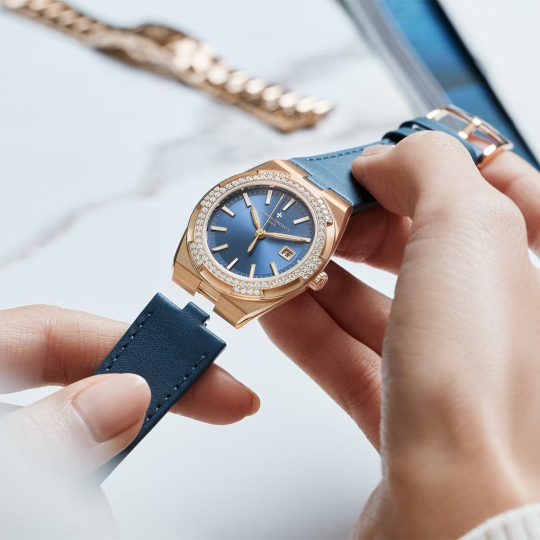 Orologio in oro rosa Overseas Quarzo Vacheron constantin