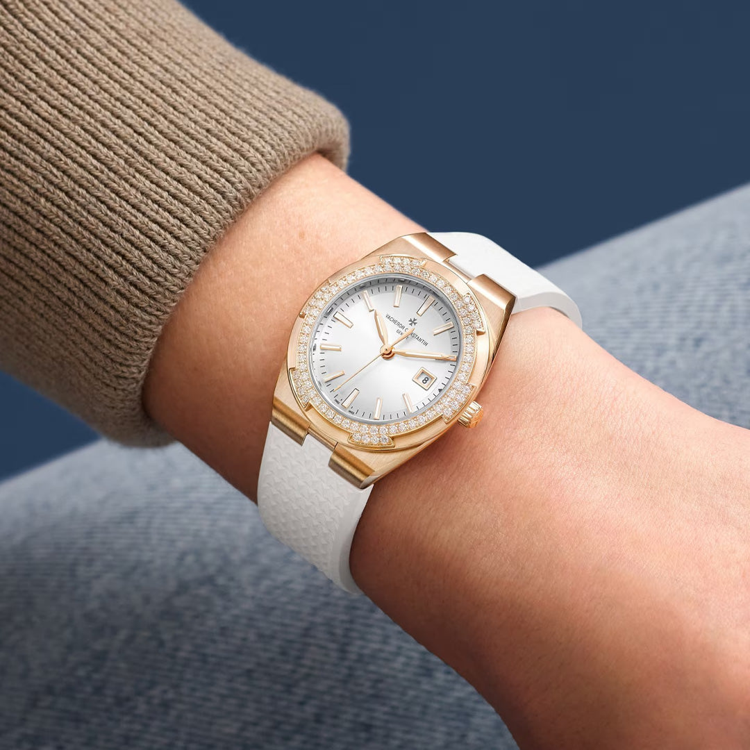 Orologio in oro rosa Overseas Quarzo Vacheron constantin