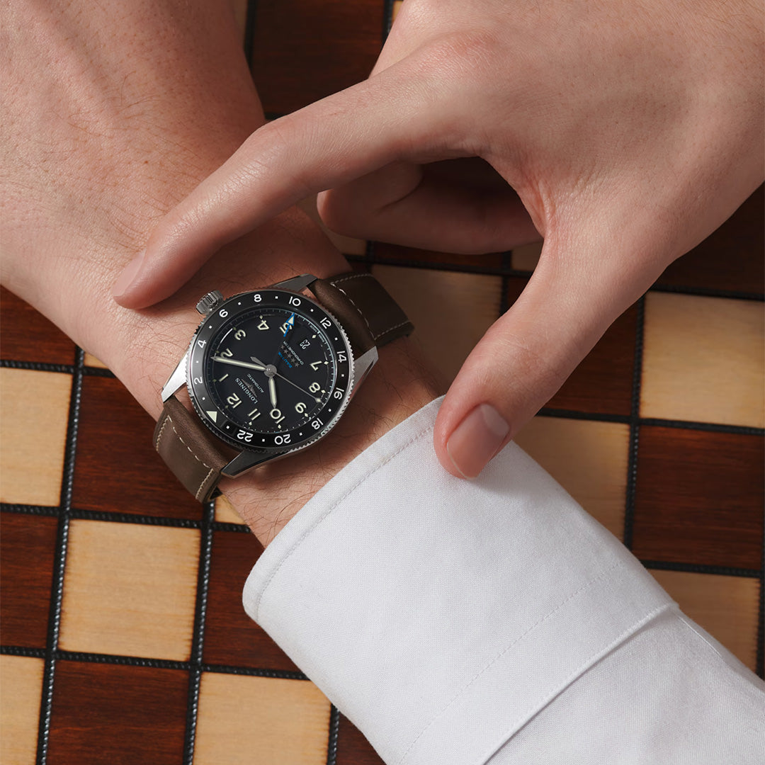 Watch in steel Spirit Zulu Time Longines