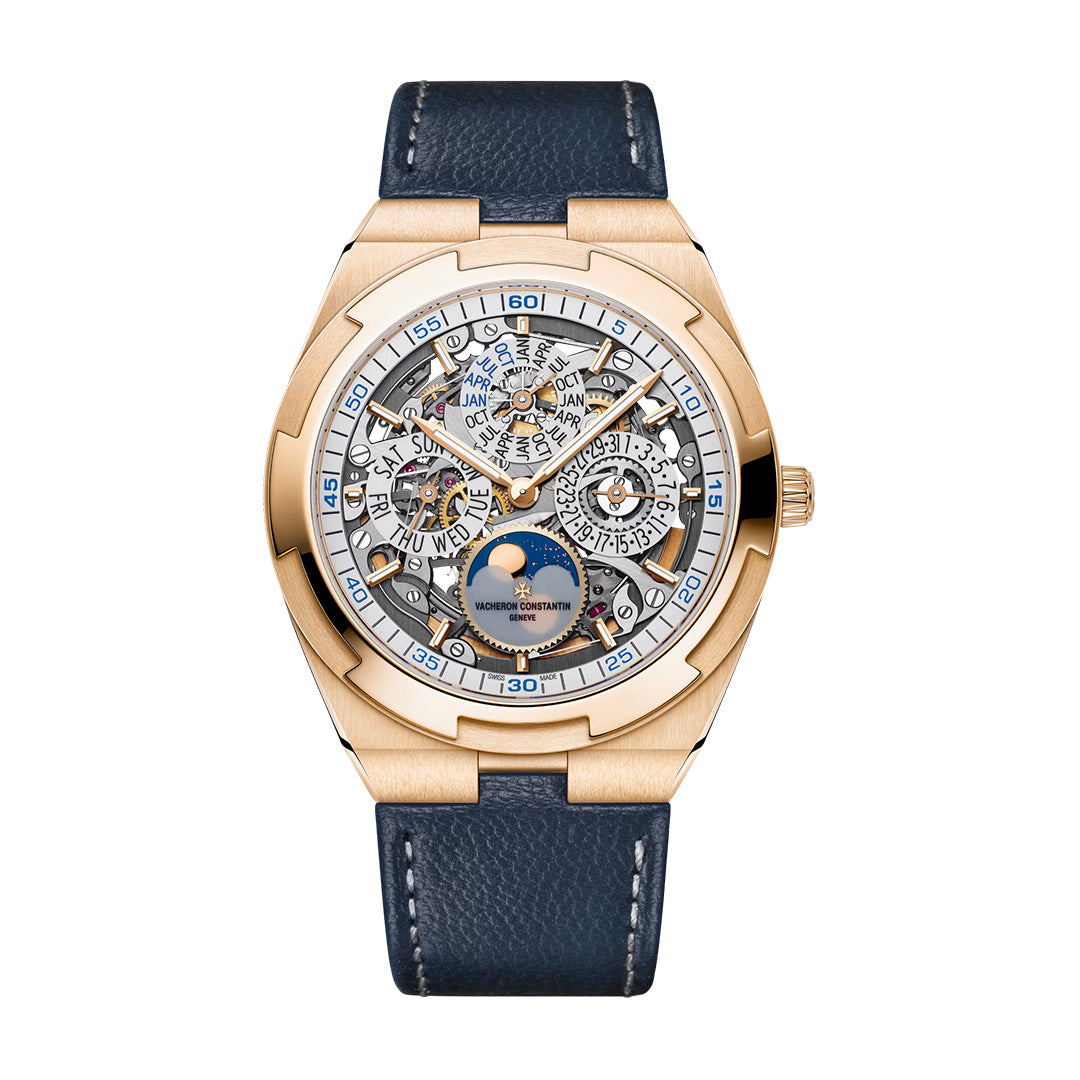 Watch in rose gold Overseas Perpetual Calendar Ultra-Thin Skeleton Vacheron constantin