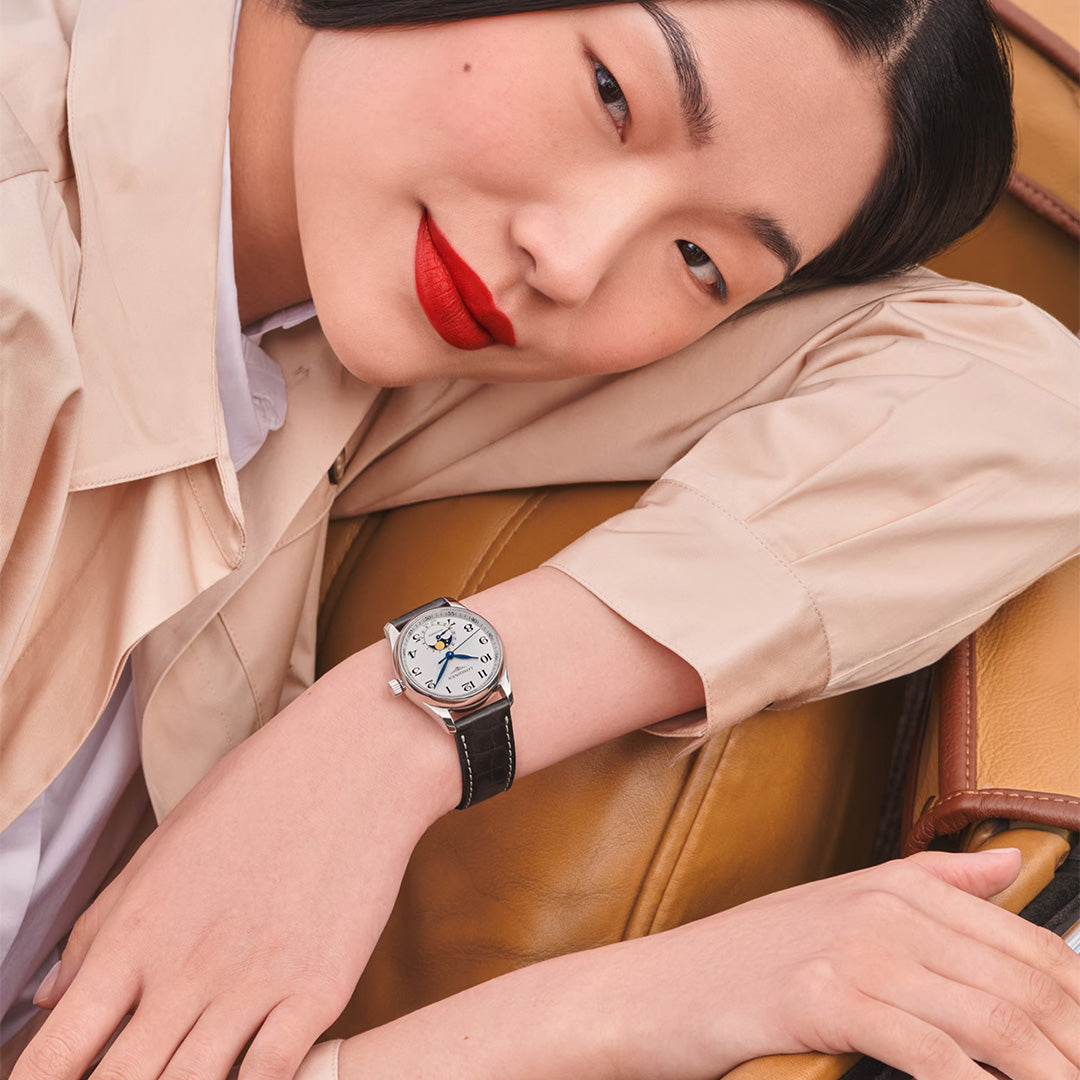 Watch in steel Master Collection Moonphase Longines