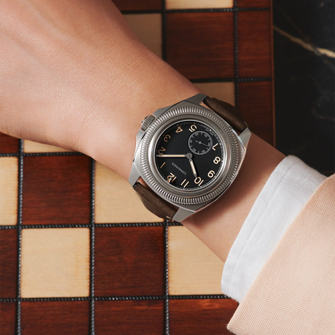 Watch in steel Pilot Majetek Longines