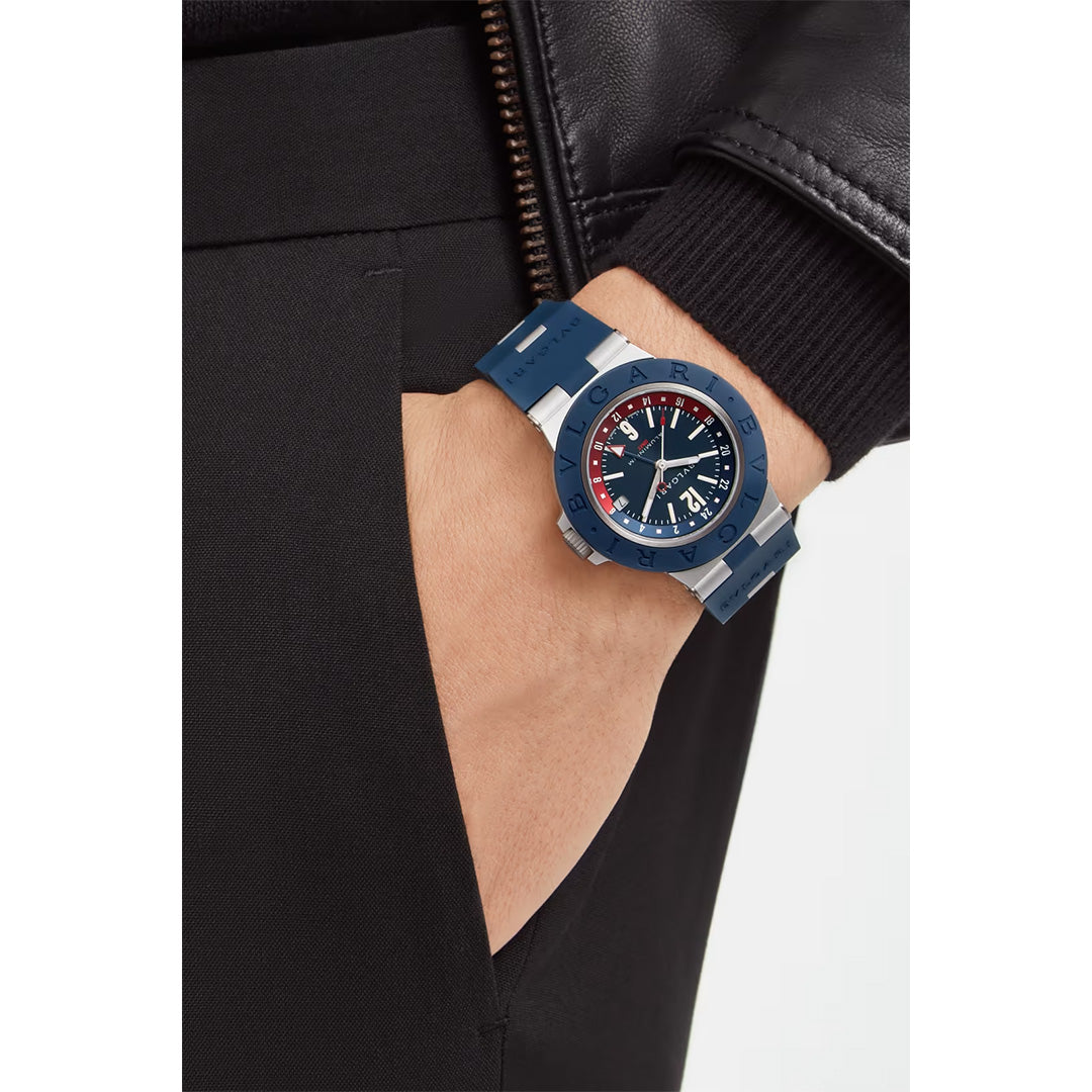 Orologio in alluminio Bvlgari Aluminium GMT Bulgari