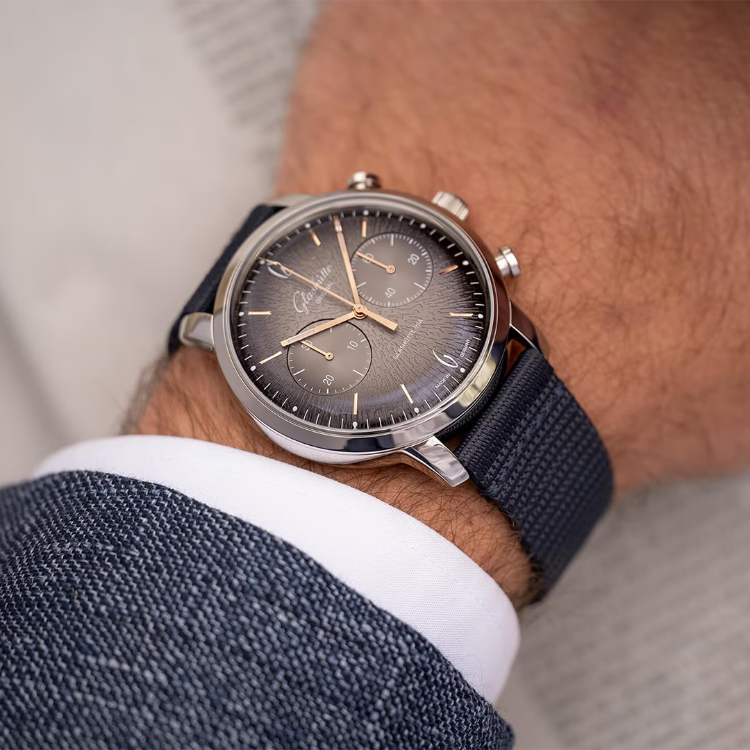 Watch in steel Sixties Chronograph Annual Edition Glashutte original