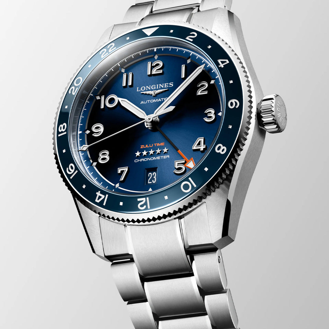 Orologio in acciaio Spirit Zulu Time Longines