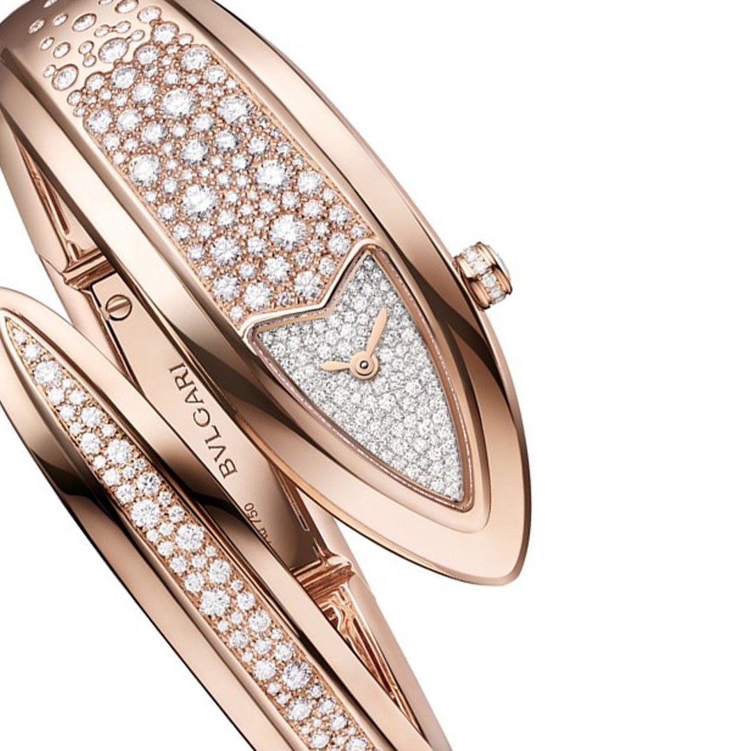 Watch in oro rosa Serpenti Aeterna Bulgari
