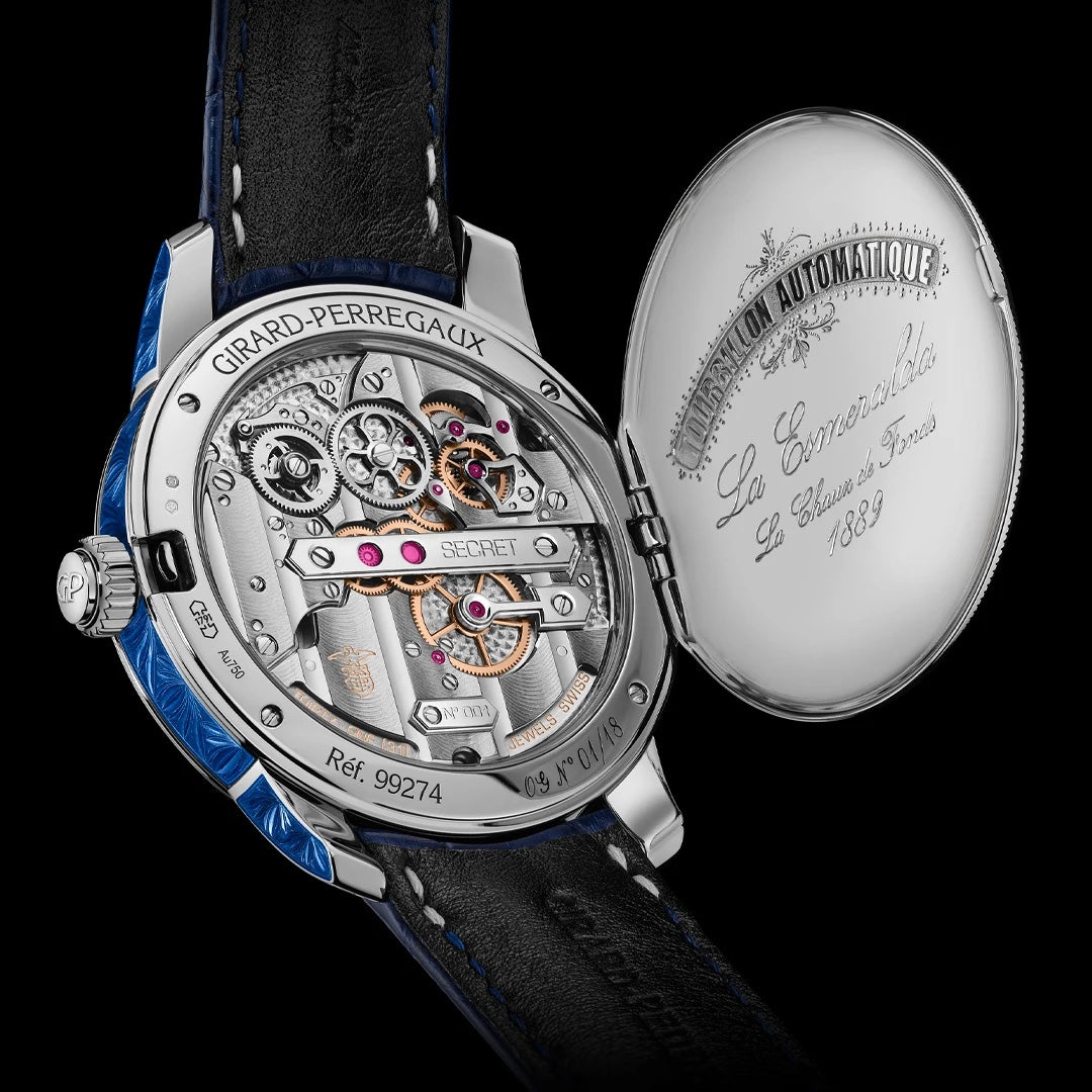 Watch in oro bianco La Esmeralda Tourbillon 