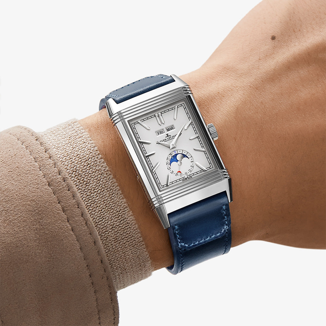 Watch in steel Reverso Tribute Duoface Calendar Jaeger-lecoultre