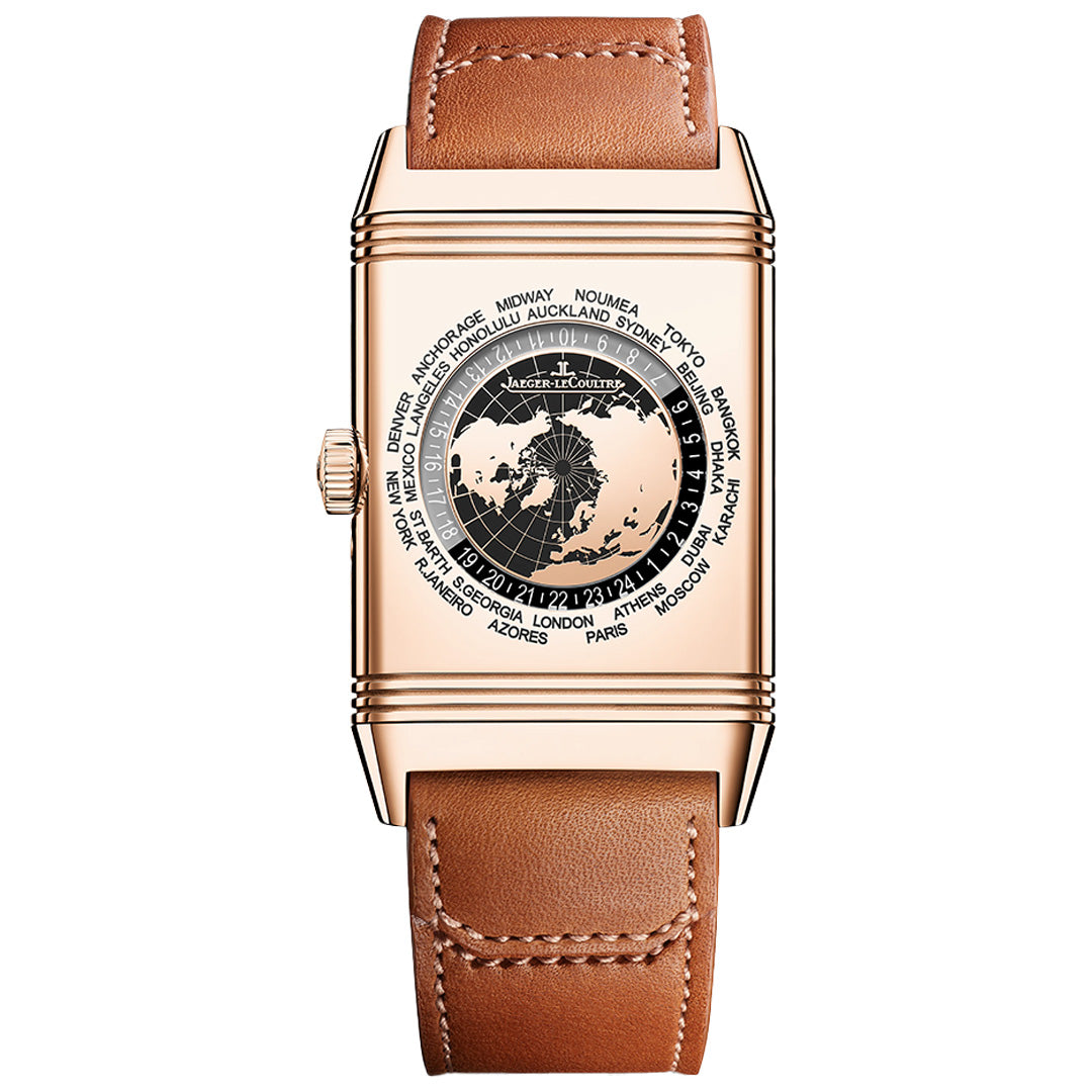 Orologio in oro rosa Reverso Tribute Geographic Jaeger-lecoultre