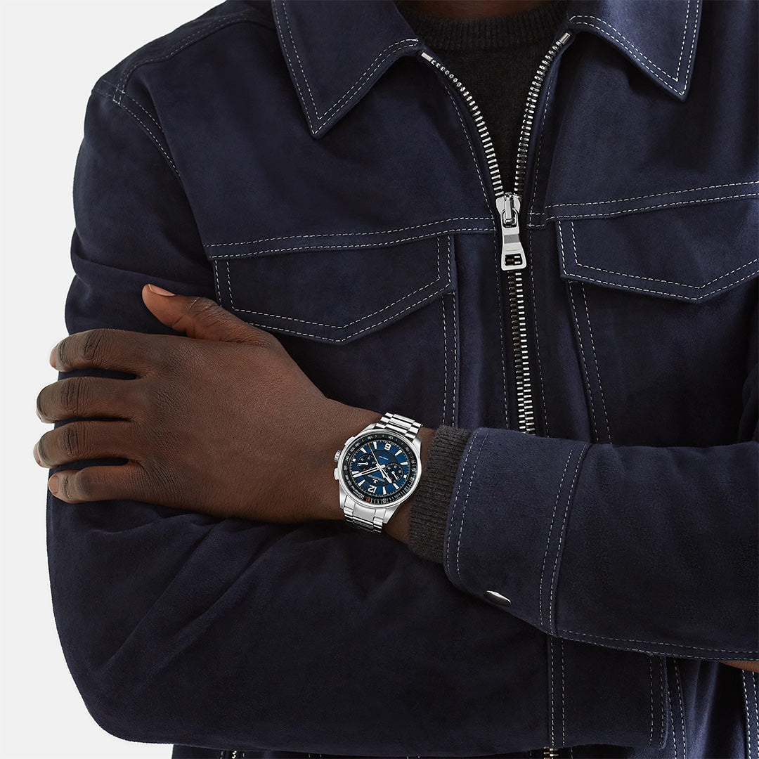 Watch in steel Polaris Chrono  Jaeger-lecoultre