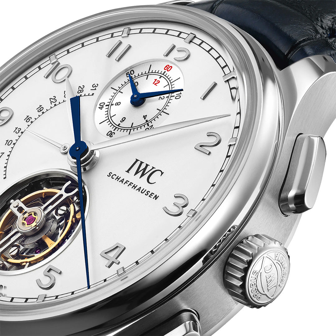 Orologio in platino Portugieser Tourbillon Rétrograde Chronograph Iwc