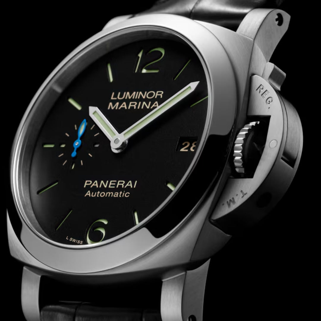Watch in steel Luminor Quaranta Panerai