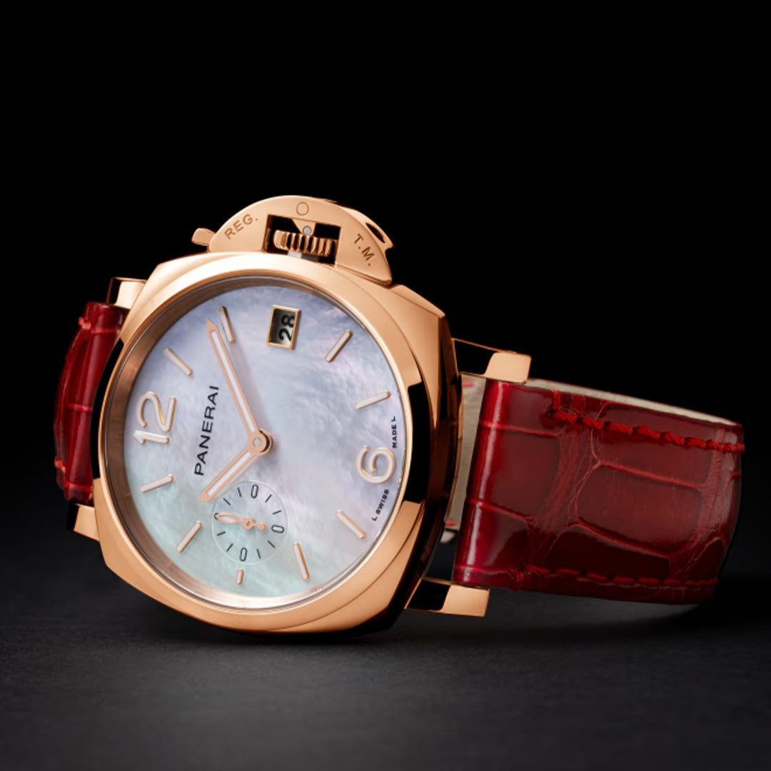 Orologio in oro rosa Luminor Due Goldtech™ Madreperla Panerai