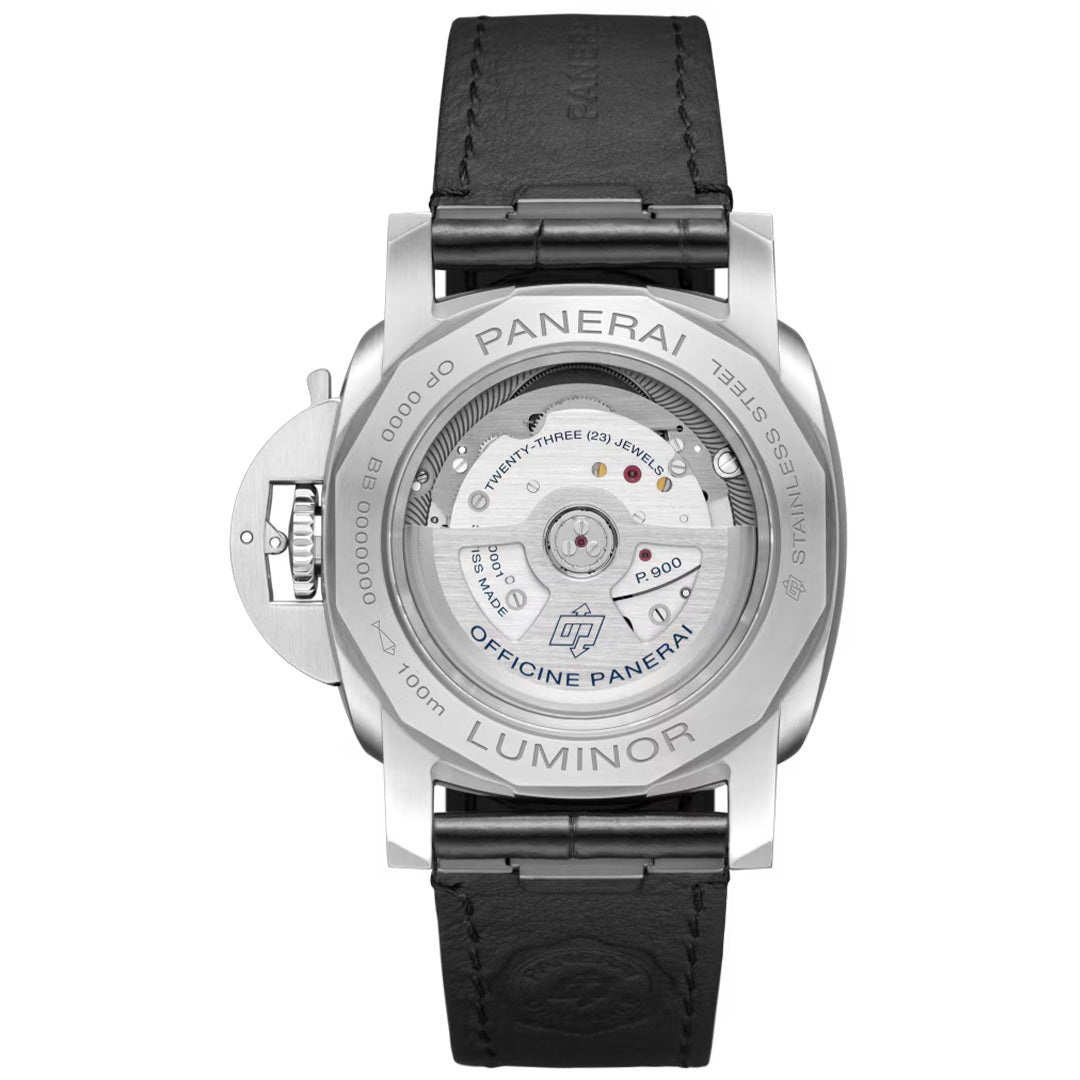 Watch in steel Luminor Quaranta BiTempo Panerai