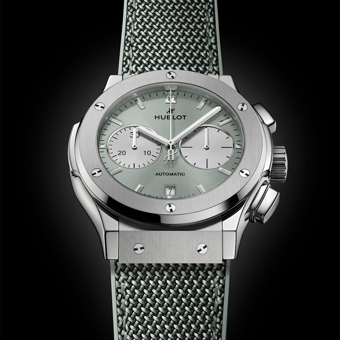 Watch in titanio Classic Fusion Chronograph Titanium Sage Green Hublot