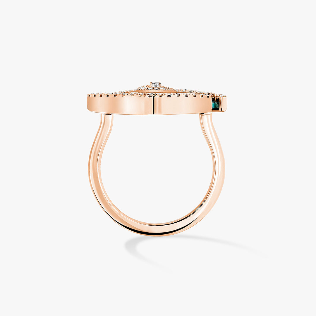 Gioiello in oro rosa Anello Lucky Eye Turchese Messika