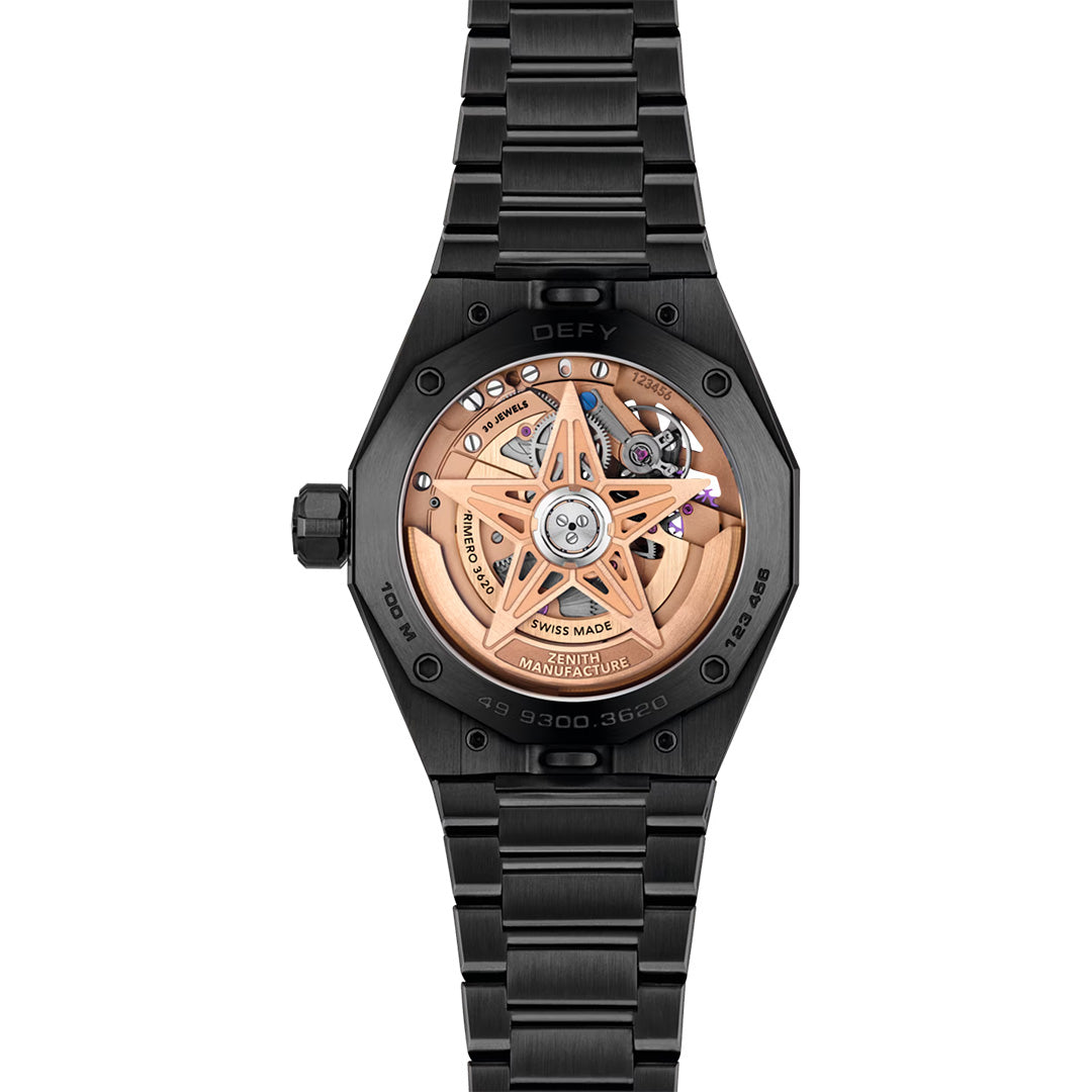 Orologio in ceramica nera Defy Skyline Skeleton Zenith